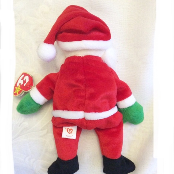 Ty Beanie Baby Santa Plush 1998 retired new small collection - Picture 3 of 6